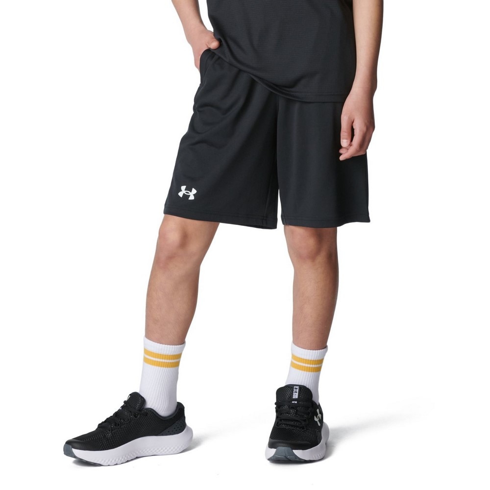 アンダーアーマー（UNDER ARMOUR）（キッズ）ジュニア テック カラーブロック Tシャツ ショーツ 上下セット 6001343 600