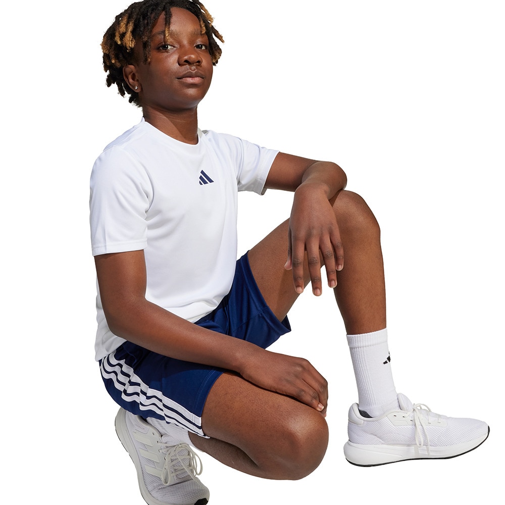 アディダス（adidas）（キッズ）キッズ トレイン エッセンシャルズ スリーストライプス 半袖Tシャツセット KQH01-JJ1030