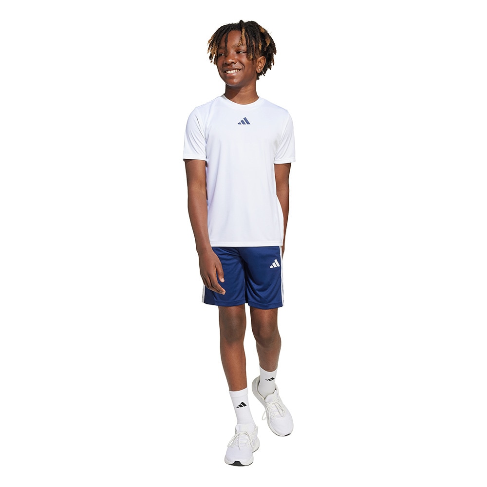 アディダス（adidas）（キッズ）キッズ トレイン エッセンシャルズ スリーストライプス 半袖Tシャツセット KQH01-JJ1030