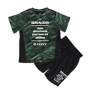 (キッズ)ドライプラス 半袖Tシャツ ハーフパンツ 上下セット CT5S0060-TR865-GRJY BLK