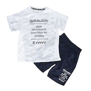 (キッズ)ドライプラス 半袖Tシャツ ハーフパンツ 上下セット CT5S0060-TR865-GRJY WHT