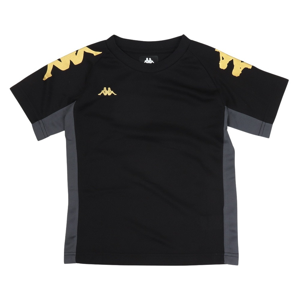 カッパ（Kappa）（キッズ）ジュニア 半袖Tシャツ スーツ 上下セット 115650-BK