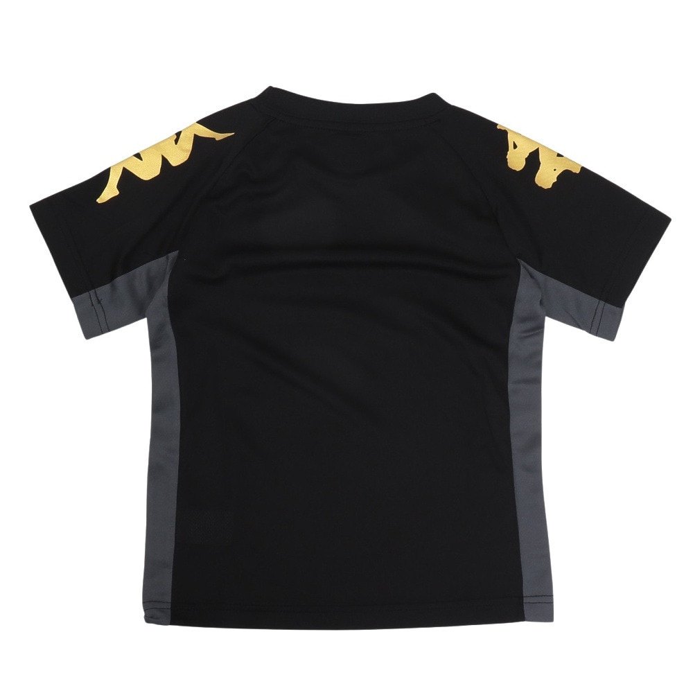 カッパ（Kappa）（キッズ）ジュニア 半袖Tシャツ スーツ 上下セット 115650-BK