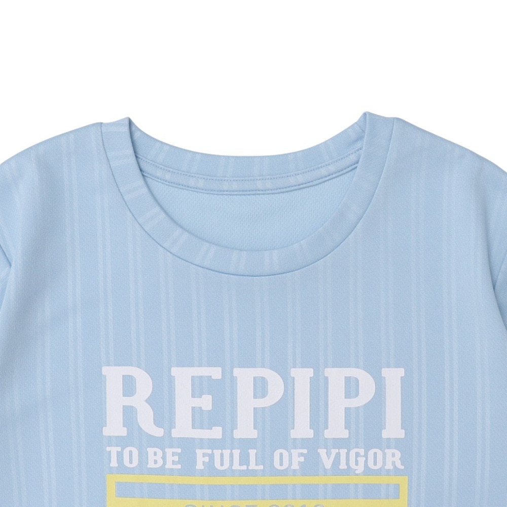 レピピアルマリオ（repipi armario）（キッズ）ジュニア 半袖Tシャツ パンツ 上下セット 144893 -SAX