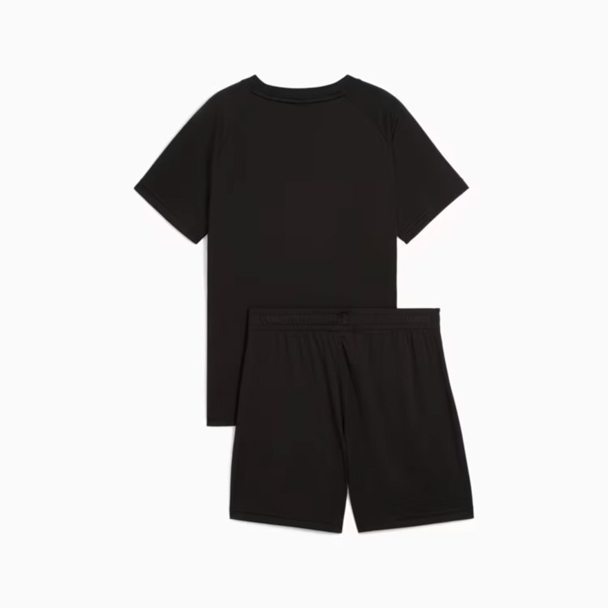 プーマ（PUMA）（キッズ）ボーイズ TAD ESS ポリ AOP Tシャツ & ショーツ 上下セット 687812 01 BLK
