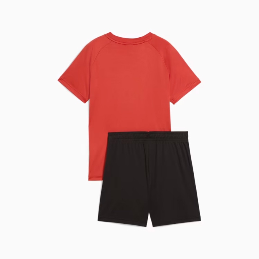 プーマ（PUMA）（キッズ）ボーイズ TAD ESS ポリ AOP Tシャツ & ショーツ 上下セット 687812 15 RED