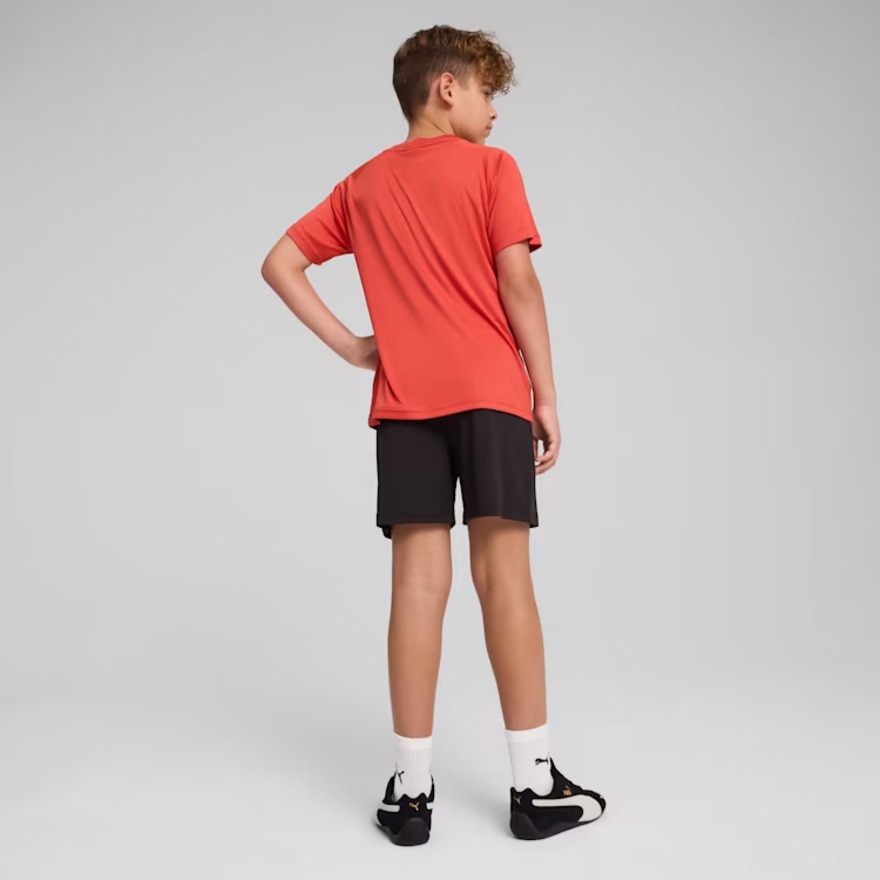 プーマ（PUMA）（キッズ）ボーイズ TAD ESS ポリ AOP Tシャツ & ショーツ 上下セット 687812 15 RED