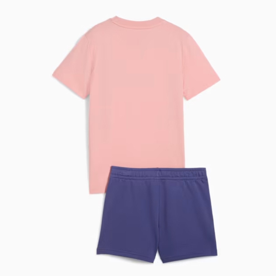 プーマ（PUMA）（キッズ）ガールズ ESS NO. 1 ロゴ 半袖 Tシャツ & ショーツ セット 687805 18 SPNK