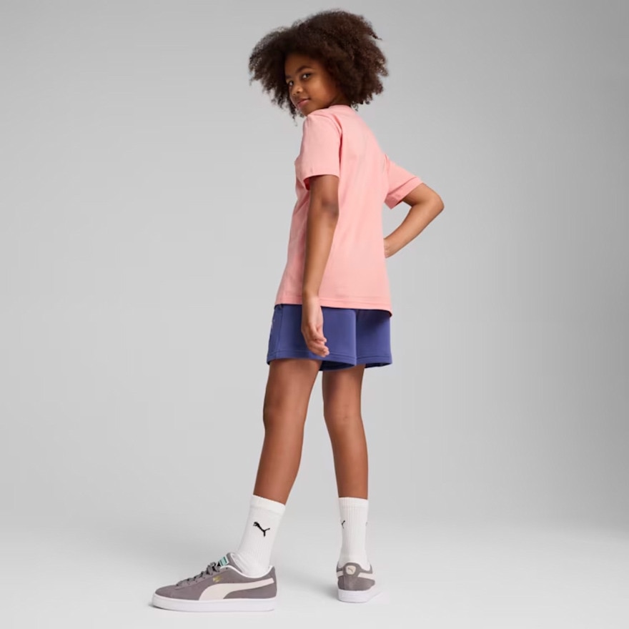 プーマ（PUMA）（キッズ）ガールズ ESS NO. 1 ロゴ 半袖 Tシャツ & ショーツ セット 687805 18 SPNK