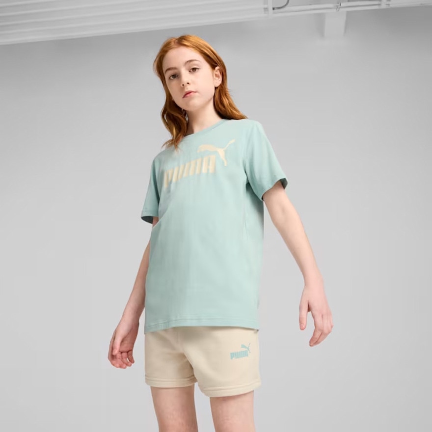 プーマ（PUMA）（キッズ）ガールズ ESS NO. 1 ロゴ 半袖 Tシャツ & ショーツ セット 687805 67 MNT