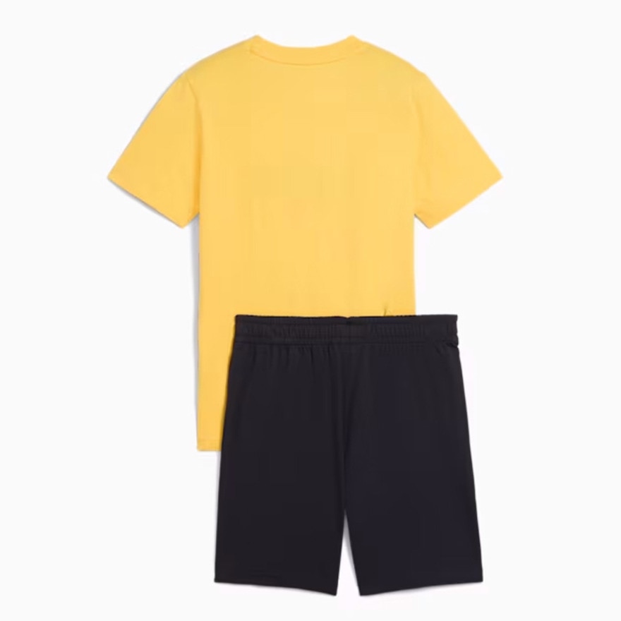 プーマ（PUMA）（キッズ）ボーイズ ESS 2 カラー NO. 1 ロゴ 半袖 Tシャツ アンド＆セット 687867 55 YEL