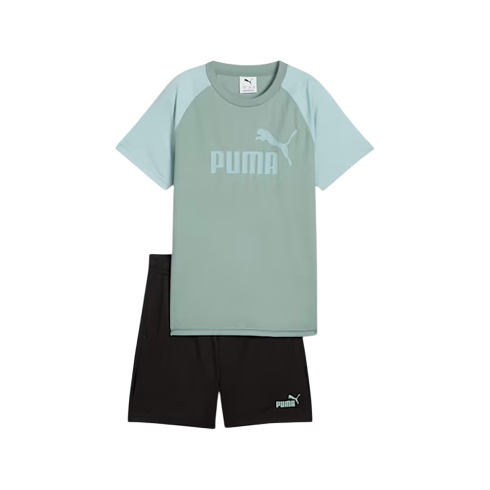 プーマ（PUMA）（キッズ）ボーイズ ESS NO. 1 ロゴ ポリ 半袖 Tシャツ & ショーツ 687868 30 MNT