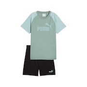 (キッズ)ボーイズ ESS NO. 1 ロゴ ポリ 半袖 Tシャツ & ショーツ 687868 30 MNT
