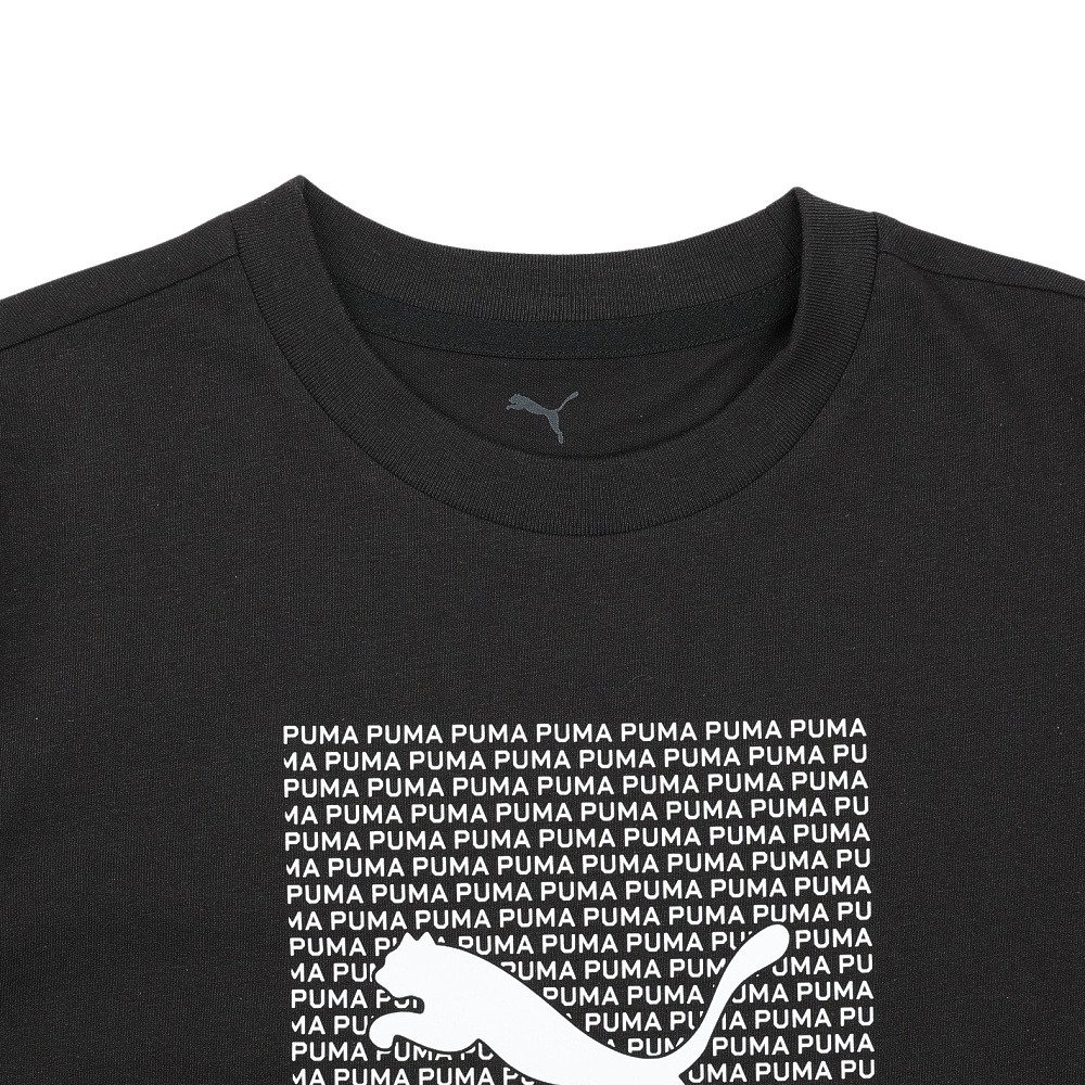 プーマ（PUMA）（キッズ）ボーイズ ESS ロゴ ラブ HOG 半袖 Tシャツ & ショーツ セット 687887 01 BLK