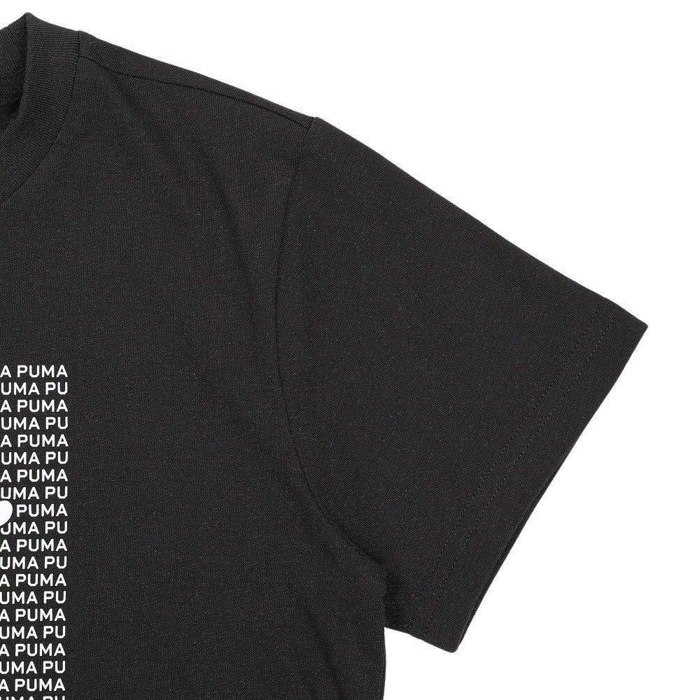 プーマ（PUMA）（キッズ）ボーイズ ESS ロゴ ラブ HOG 半袖 Tシャツ & ショーツ セット 687887 01 BLK