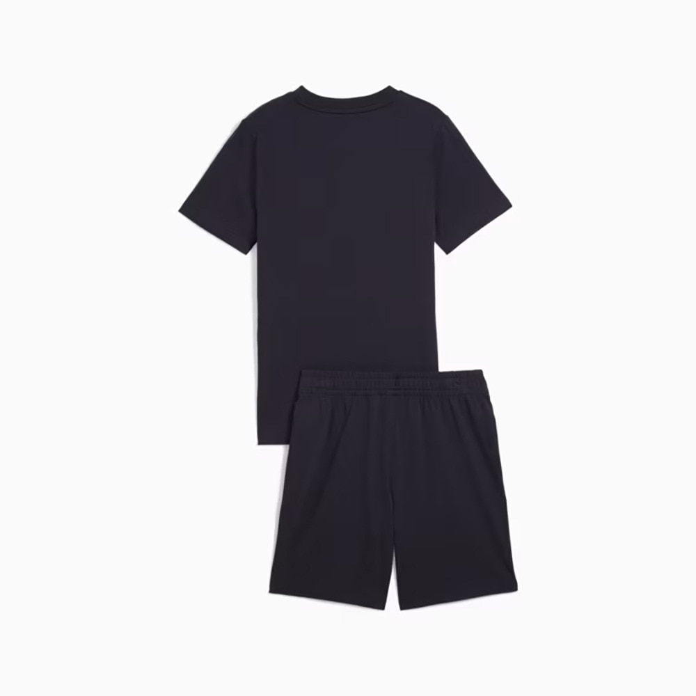 プーマ（PUMA）（キッズ）ボーイズ ESS ロゴ ラブ HOG 半袖 Tシャツ & ショーツ セット 687887 16 NVY