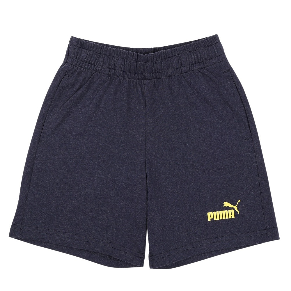 PUMA ネイビー シャツとショーツセット プーマ（PUMA）（キッズ）ボーイズ ESS ロゴ ラブ HOG 半袖 Tシャツ