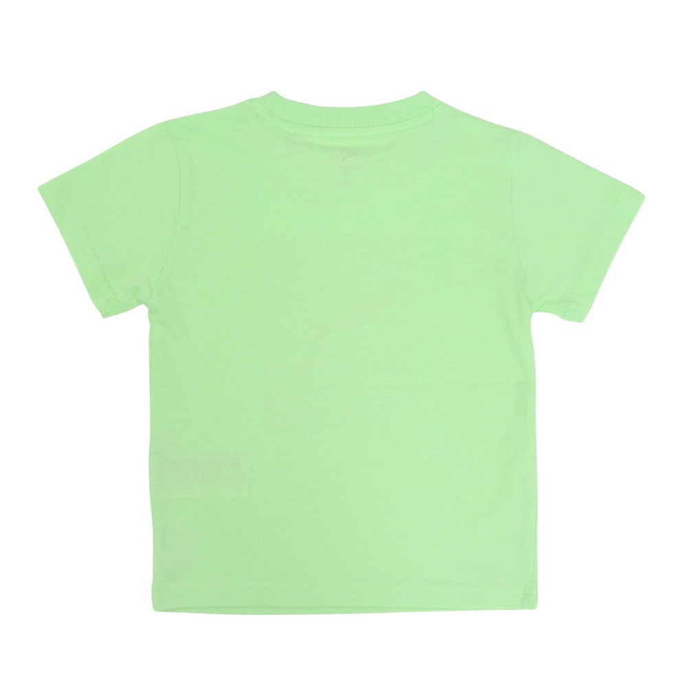 プーマ（PUMA）（キッズ）ジュニア ロゴ ラブ HOG 半袖Tシャツ&ショーツ 上下セット 687887 49 KGRN
