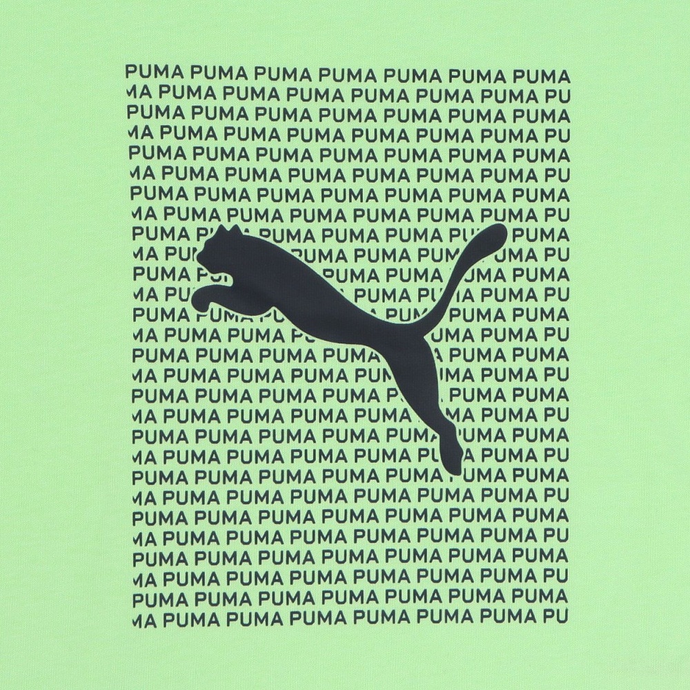 プーマ（PUMA）（キッズ）ジュニア ロゴ ラブ HOG 半袖Tシャツ&ショーツ 上下セット 687887 49 KGRN