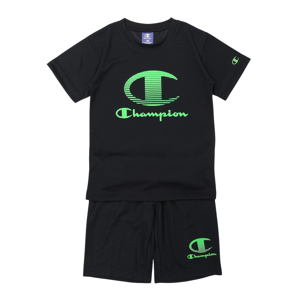 チャンピオン（CHAMPION）（キッズ）半袖Tシャツ & ショーツセット CK-BSW02 090