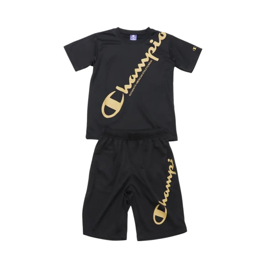 チャンピオン（CHAMPION）（キッズ）キッズ スポーツ 半袖Tシャツ&ショーツセット CK-BSW04 090