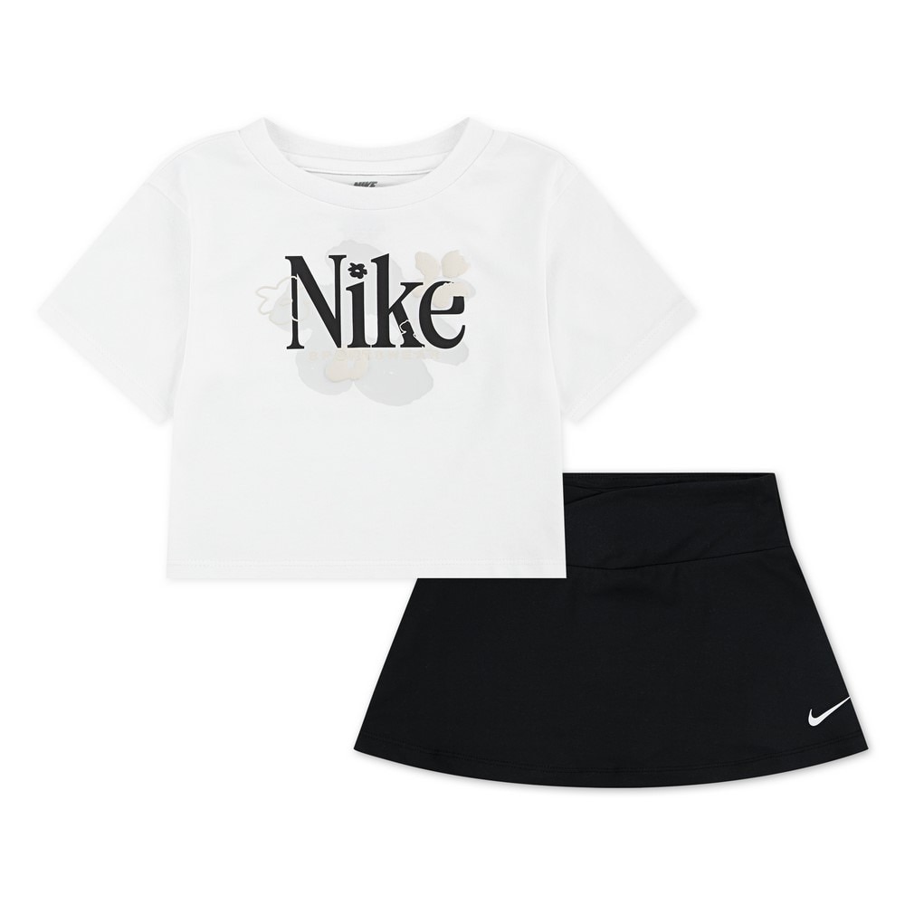 ナイキ（NIKE）（キッズ）ガールズ WILD SCOOTER 半袖Tシャツ スカート 上下セット 26M926-023