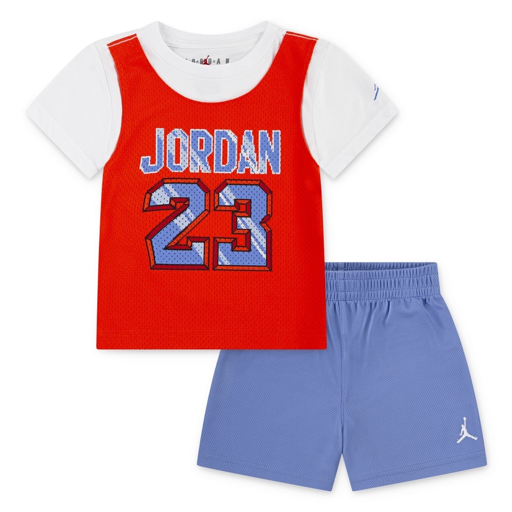 ジョーダン（JORDAN）（キッズ）ボーイズ JERSEY ショーツセット 上下セット 75D970-U8H