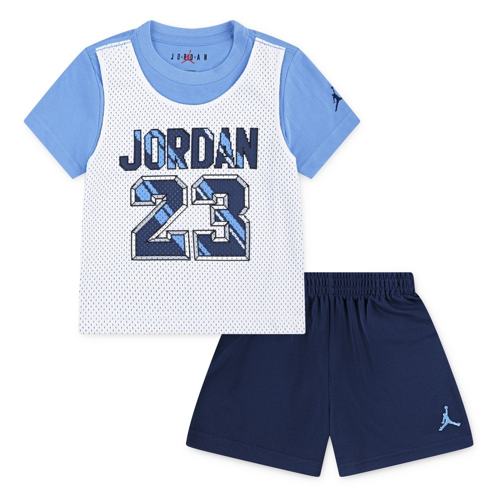 ジョーダン（JORDAN）（キッズ）ボーイズ JERSEY ショーツセット 上下セット 75D970-U90
