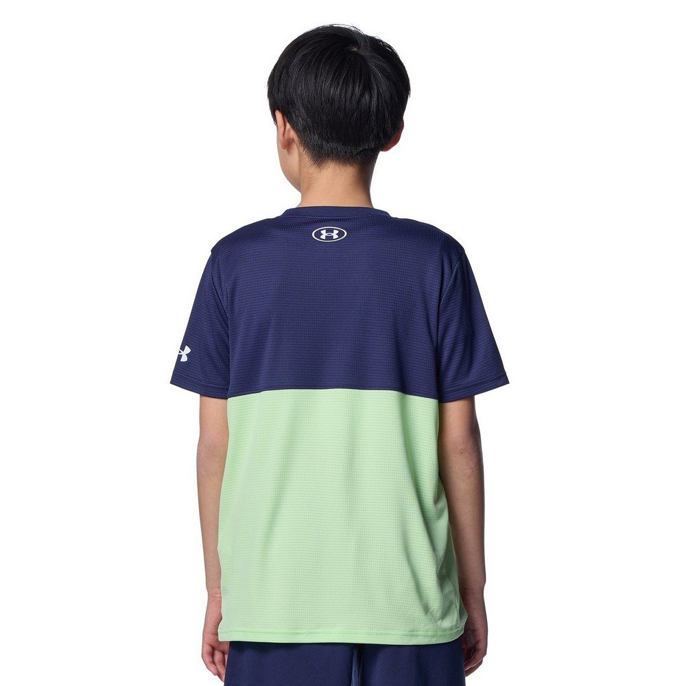 アンダーアーマー（UNDER ARMOUR）（キッズ）ジュニア テック カラーブロック Tシャツ ショーツ 上下セット 6001343 411