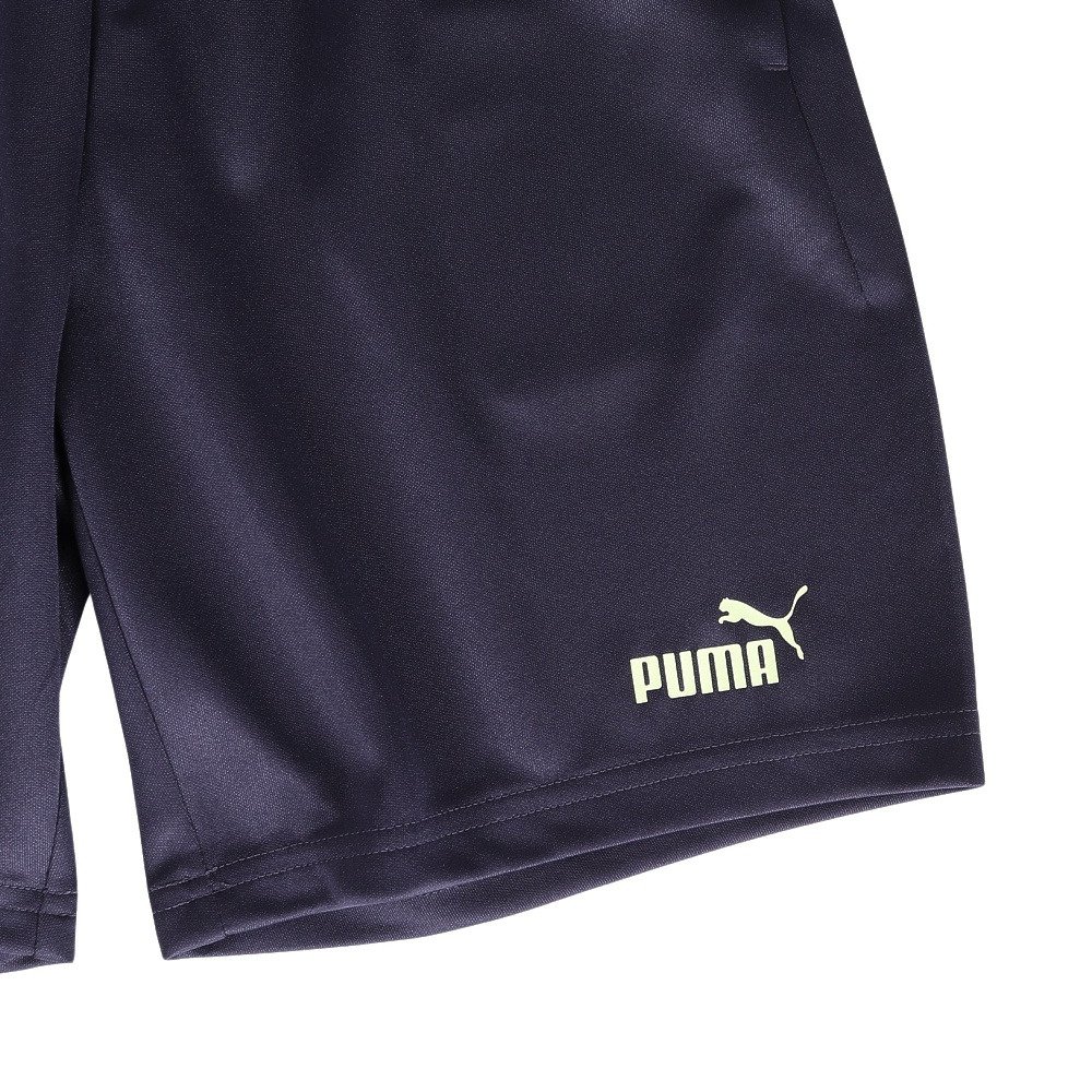 プーマ（PUMA）（キッズ）ジュニア TAD ESS AOP ポリ Tシャツ&ショートパンツ 上下セット 694286 16 NVY
