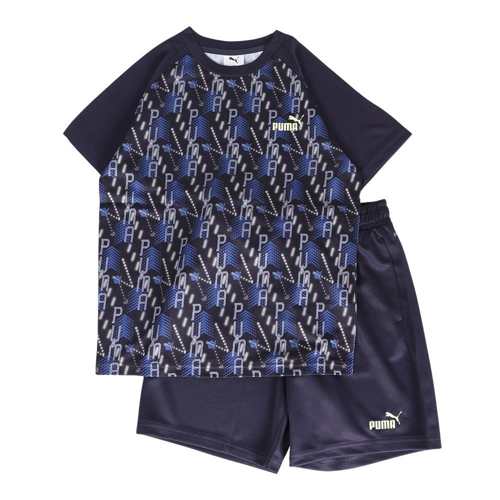 プーマ（PUMA）（キッズ）ジュニア TAD ESS AOP ポリ Tシャツ&ショート
