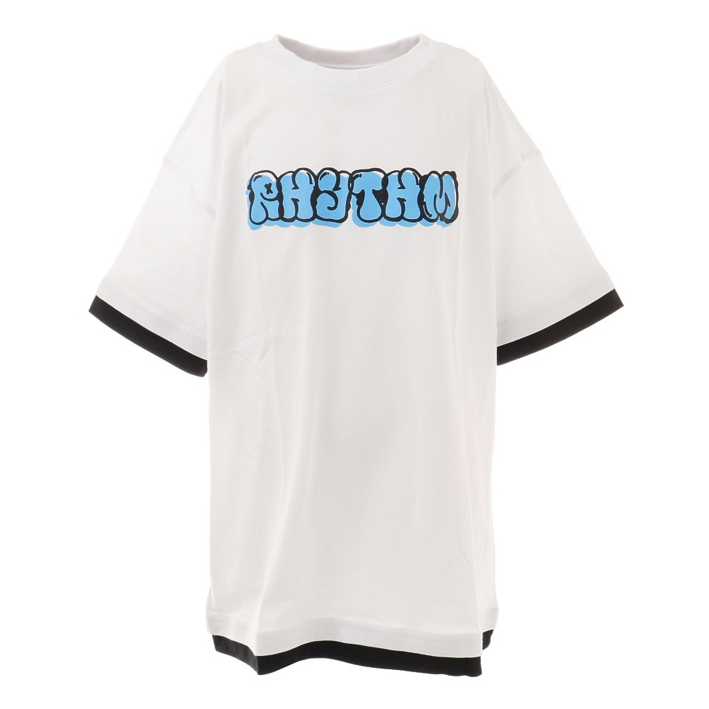  ガールズ ダンスレイヤードTシャツ 865PA1CD6649WHT