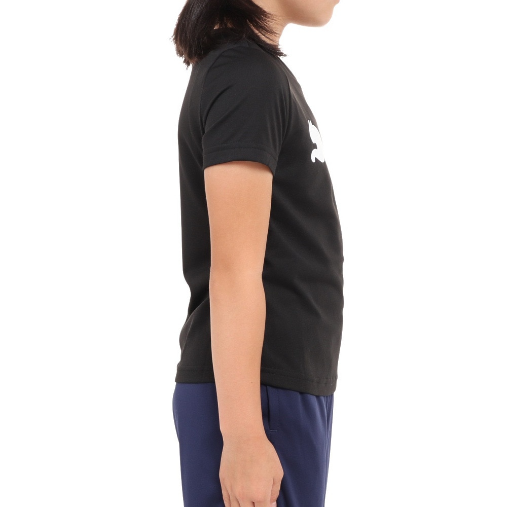 プーマ（PUMA）（キッズ）Tシャツ 半袖 キッズ ガールズ 女の子 ESS アクティブ Tシャツ 黒 ブラック 589039 01 BLK