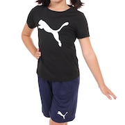 (キッズ)Tシャツ 半袖 キッズ ガールズ 女の子 ESS アクティブ Tシャツ 黒 ブラック 589039 01 BLK