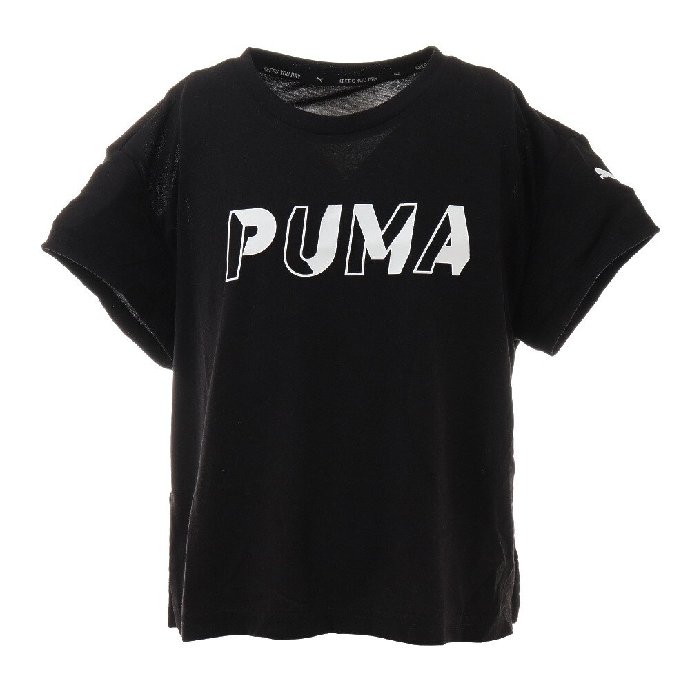  ジュニア MODERN SPORTS ロゴ Tシャツ 589071 01 BLK