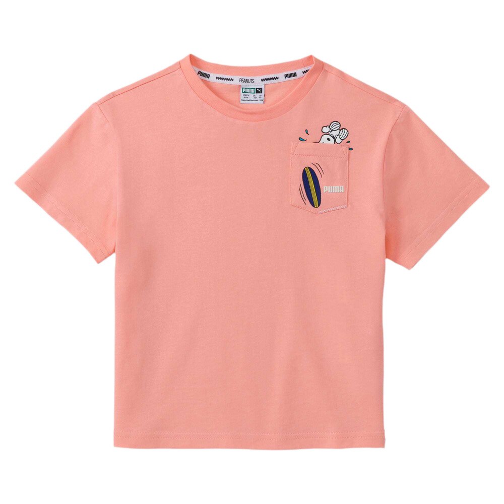  PUMA×PEANUTS キッズ ガールズ Tシャツ 599458 26 SPNK