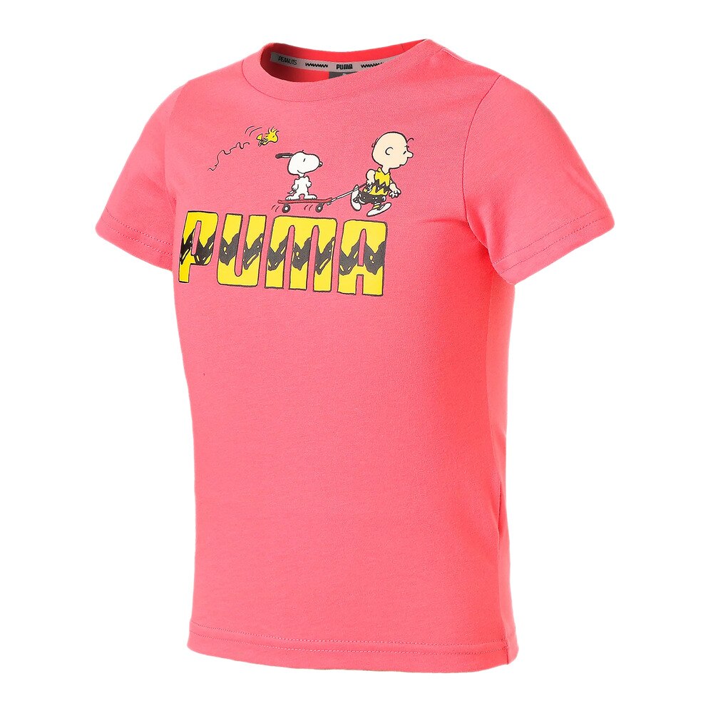  PUMA×PEANUTS キッズ グラフィックTシャツ 599463 42 PNK