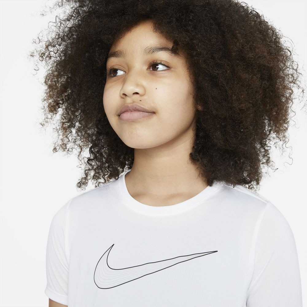 ナイキ（NIKE）（キッズ）半袖Tシャツ キッズ ドライフィット ワン ガールズトレーニングトップ DD7639-100