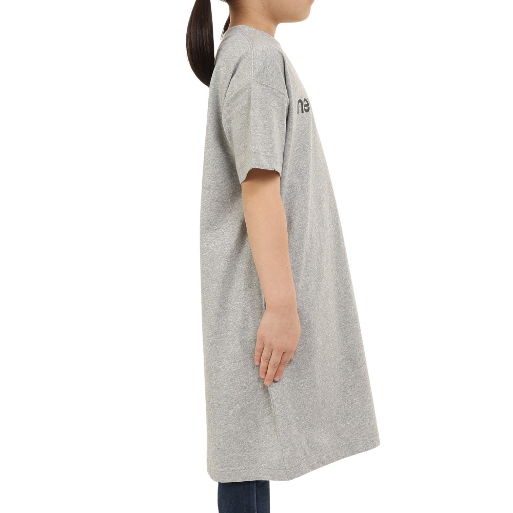 ニューバランス（new balance）（キッズ）半袖Tシャツ ジュニア リニアロゴ ドレス ABD35052AG