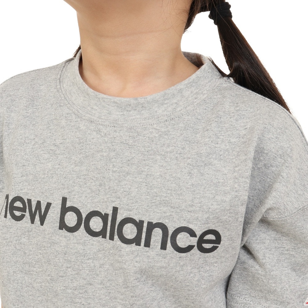 ニューバランス（new balance）（キッズ）半袖Tシャツ ジュニア リニアロゴ ドレス ABD35052AG