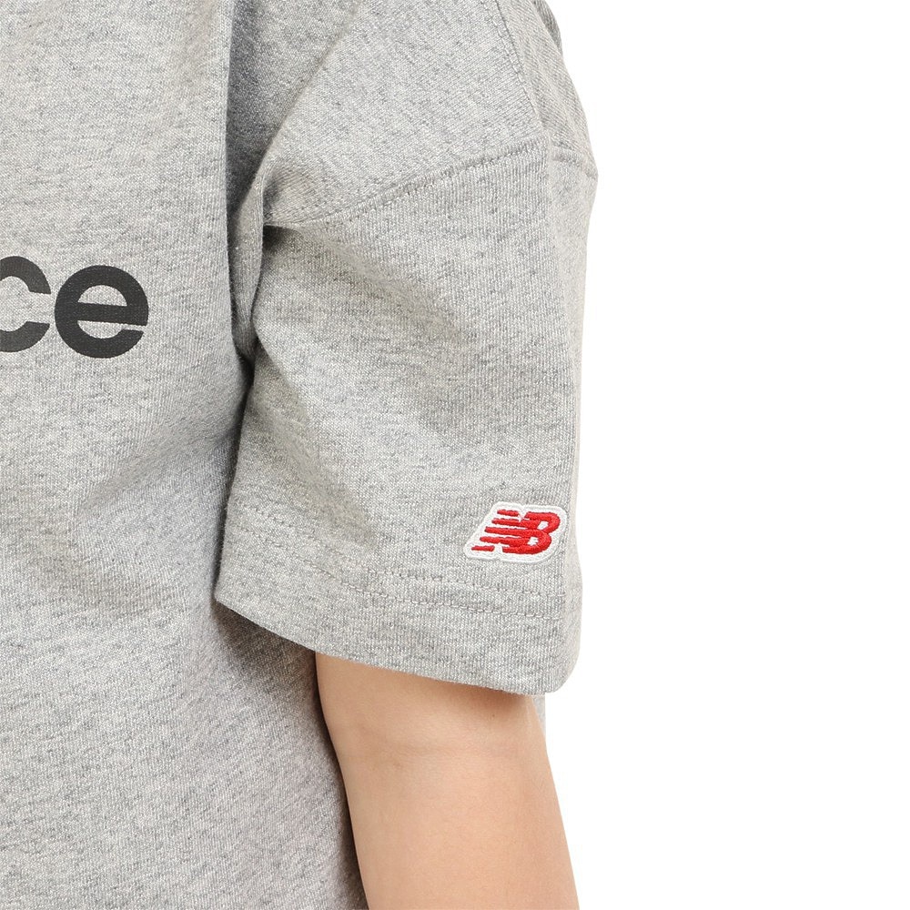 ニューバランス（new balance）（キッズ）半袖Tシャツ ジュニア リニアロゴ ドレス ABD35052AG