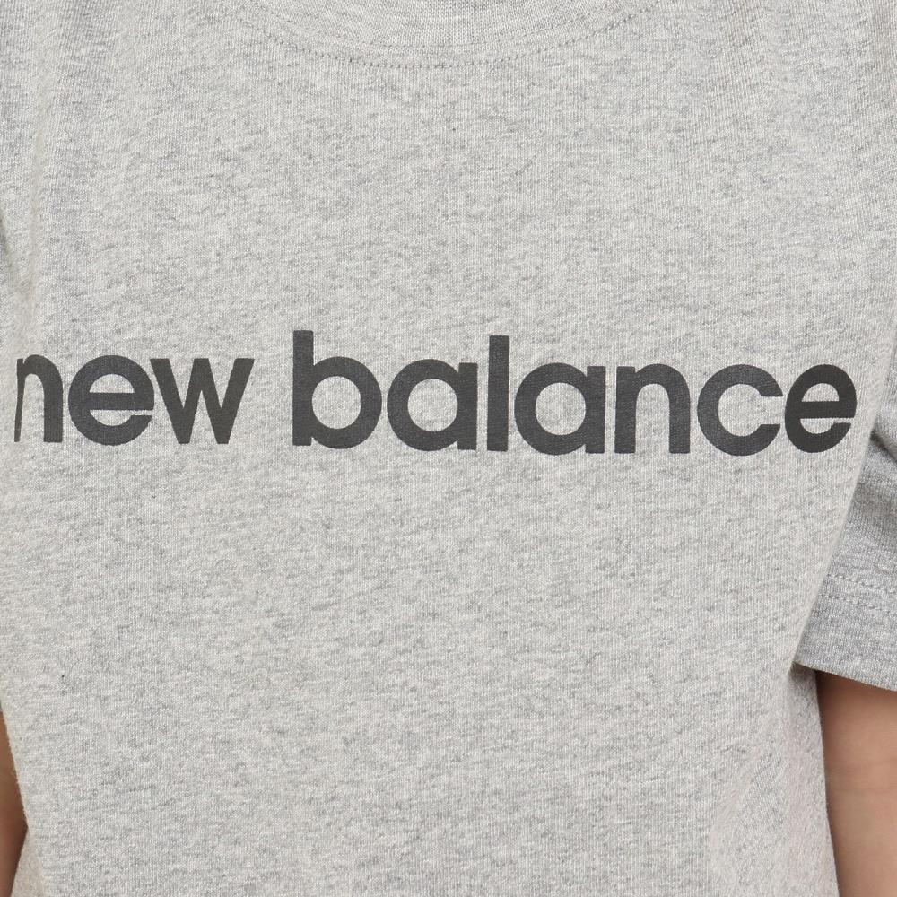 ニューバランス（new balance）（キッズ）半袖Tシャツ ジュニア リニアロゴ ドレス ABD35052AG
