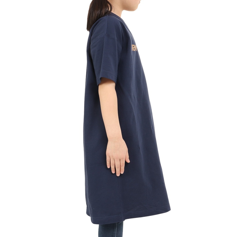 ニューバランス（new balance）（キッズ）半袖Tシャツ ジュニア リニアロゴ ドレス ABD35052NNY