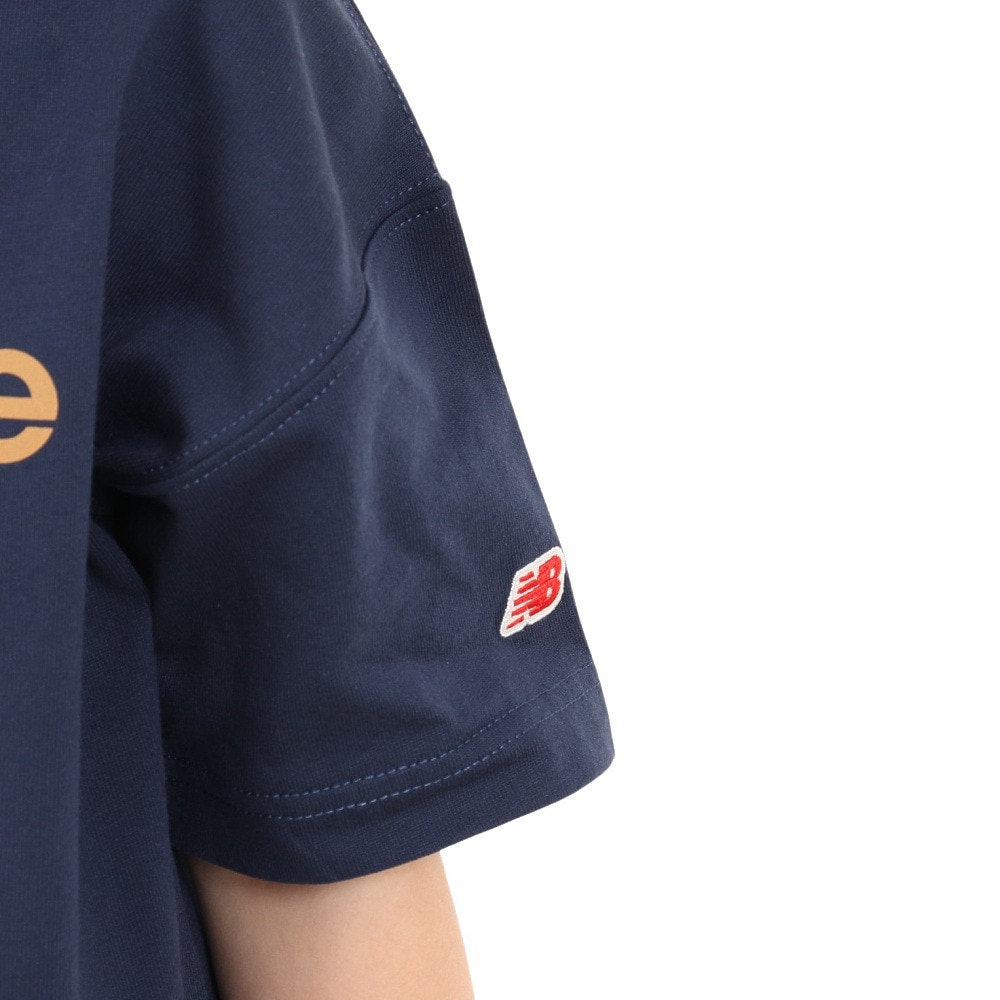 ニューバランス（new balance）（キッズ）半袖Tシャツ ジュニア リニアロゴ ドレス ABD35052NNY