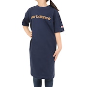 (キッズ)半袖Tシャツ ジュニア リニアロゴ ドレス ABD35052NNY