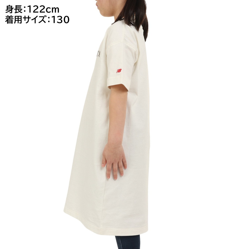 ニューバランス（new balance）（キッズ）半袖Tシャツ ジュニア リニアロゴ ドレス ABD35052SST