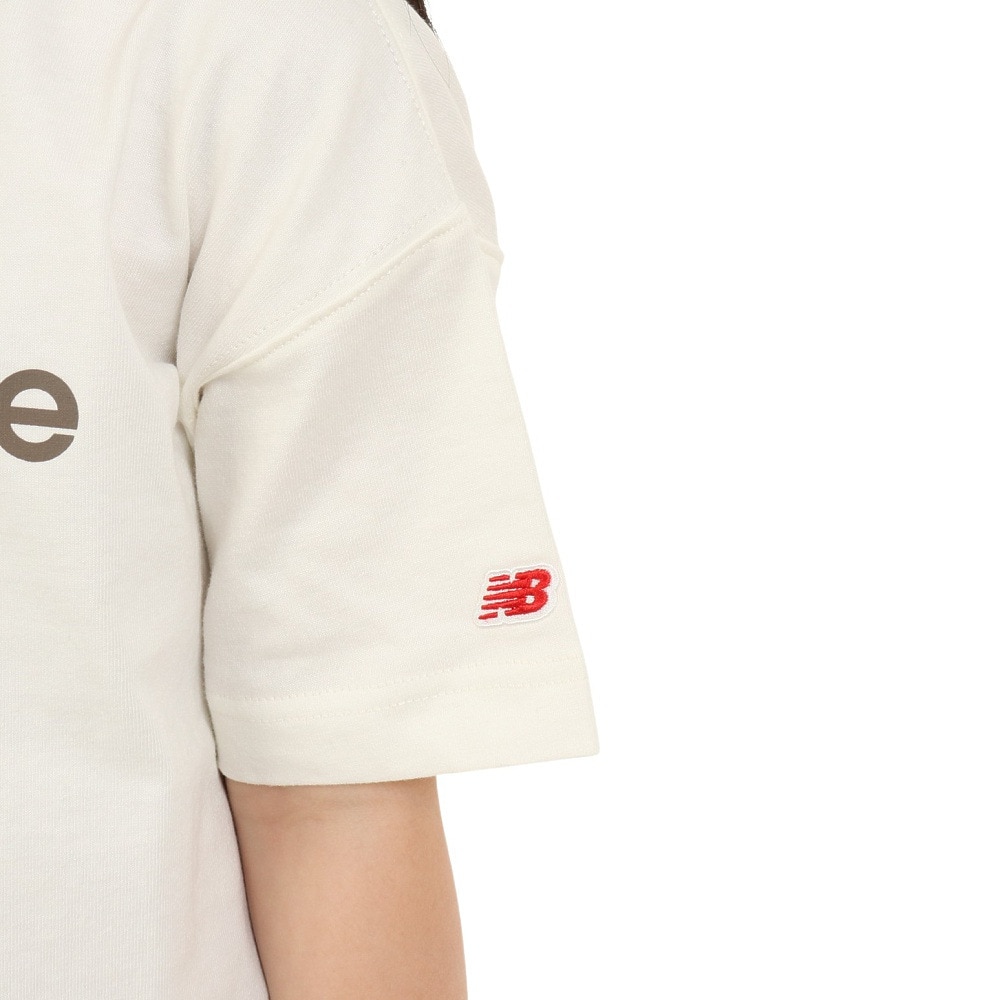 ニューバランス（new balance）（キッズ）半袖Tシャツ ジュニア リニアロゴ ドレス ABD35052SST