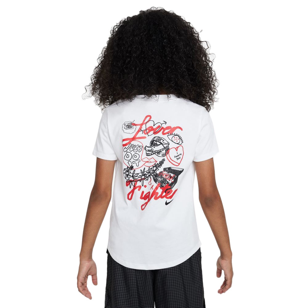 ナイキ（NIKE）（キッズ）軽量 速乾 ユース ガールズ NSW スクープ VALENTINE 半袖Tシャ DZ3593-100