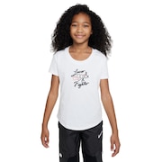 (キッズ)軽量 速乾 ユース ガールズ NSW スクープ VALENTINE 半袖Tシャ DZ3593-100