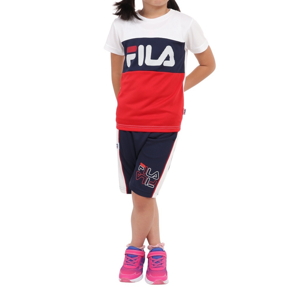 フィラ（FILA）（キッズ）ガールズ 半袖ロゴTシャツ 113-700 OWT